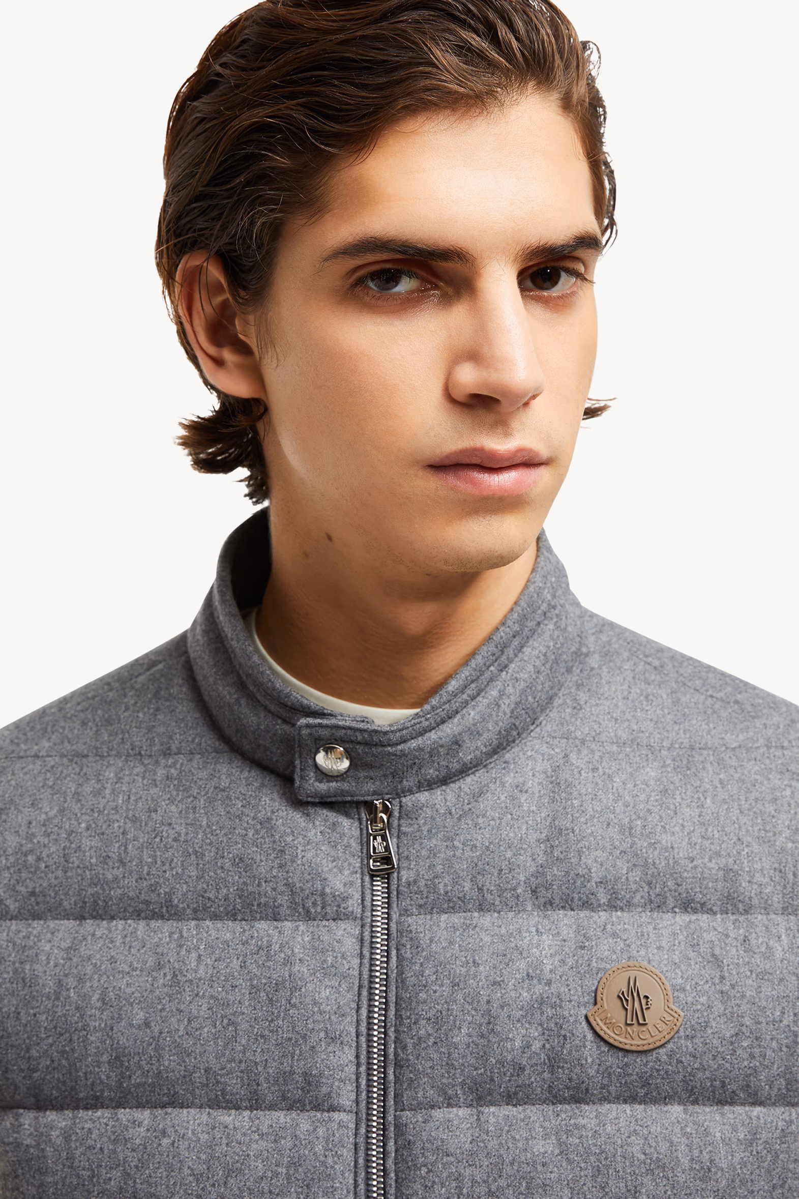 Chaleco plumífero de cachemira Gallienne Hombre Gris Moncler 4